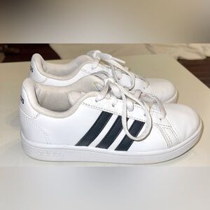 Adidas Kids sneaker 12K white black leather